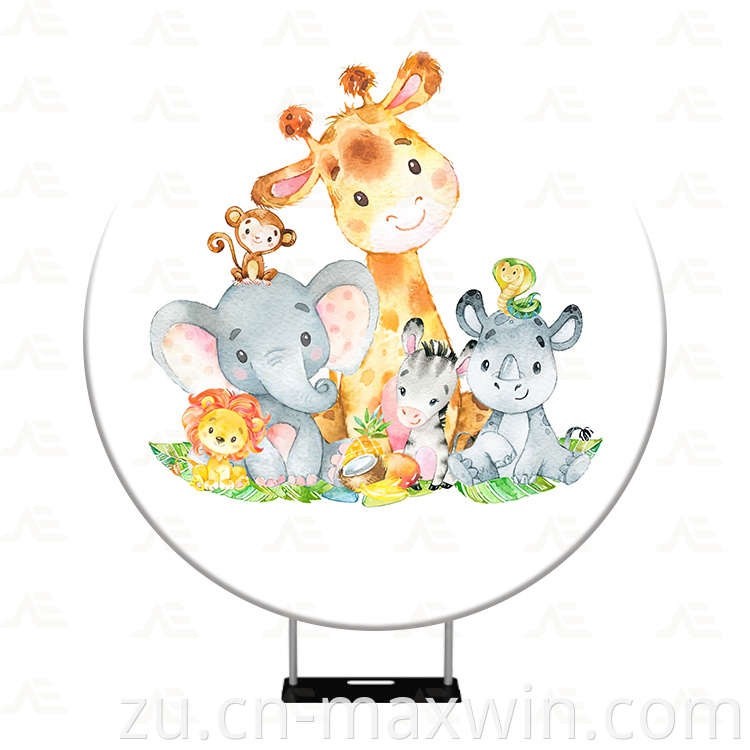 I-Backrop eyindilinga Round Backdrop